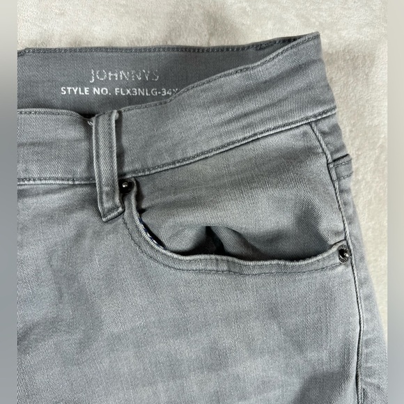 Men's Mugsy 34W 34L JOHNNIES Gray Performance Stretch Jeans Bin B - Picture 3 of 12